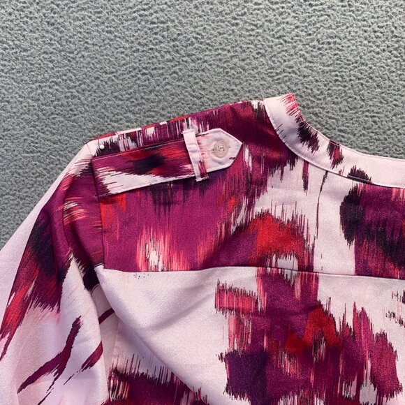 Calvin Klein Women Top Size XL Long Sleeved Roll Tab Blouse,Buttons Front - Picture 7 of 12